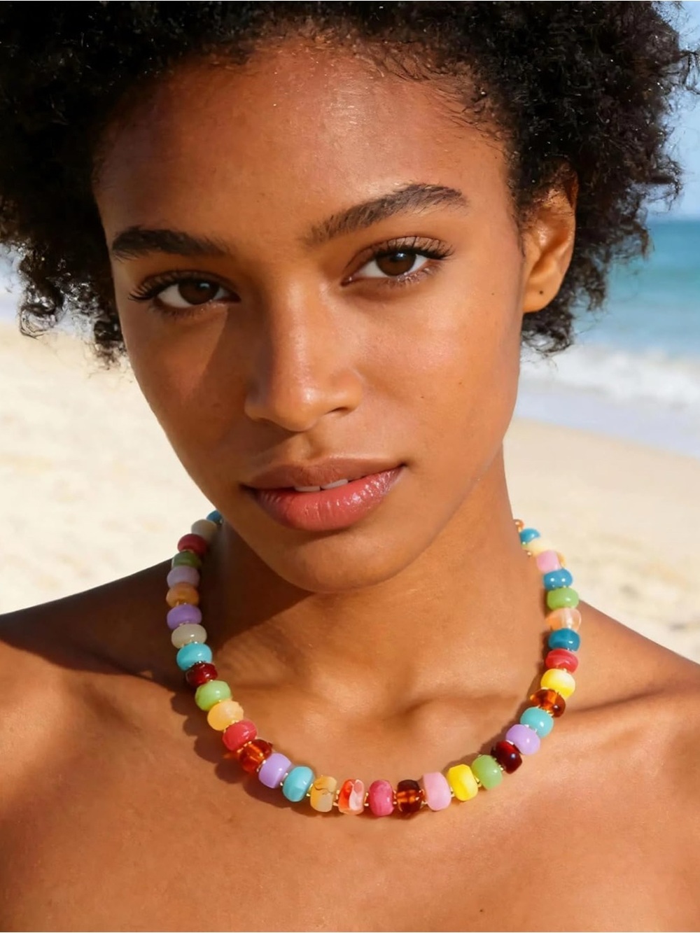 Colorful Dopamine Bead Necklace NEW
